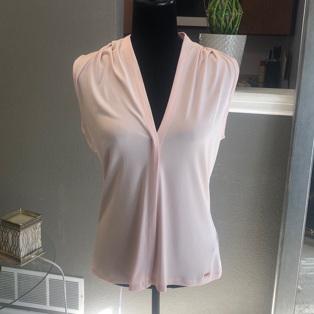 Calvin Klein V neck blouse